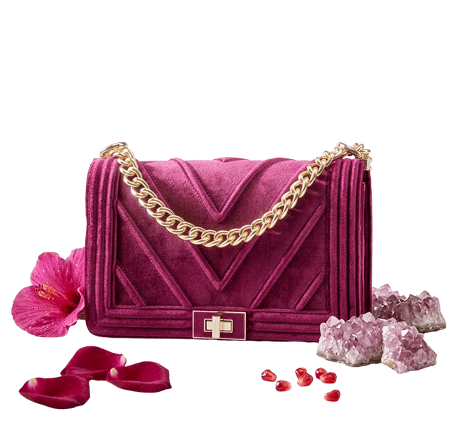 Purple Velvet Flapbag image
